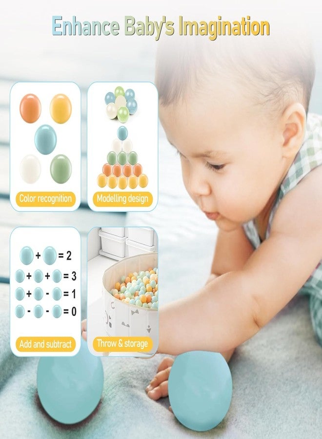 FHRILEK Ball Pit Balls, Safe Non-Toxic BPA-Free Crush-Proof Plastic Balls for Toddlers, Kid's Birthday & X-mas Gift, for Indoor Playpens/Party Decorations/Amusement (50 Count & 5 Colors) - Image 3