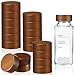 FillTouch 28 Pcs Wood Jar Lids Airtight Spice Jars Lids Fits 4 oz and 8 oz Square Spice Jars Reusable Can Wooden Lids - Image 2