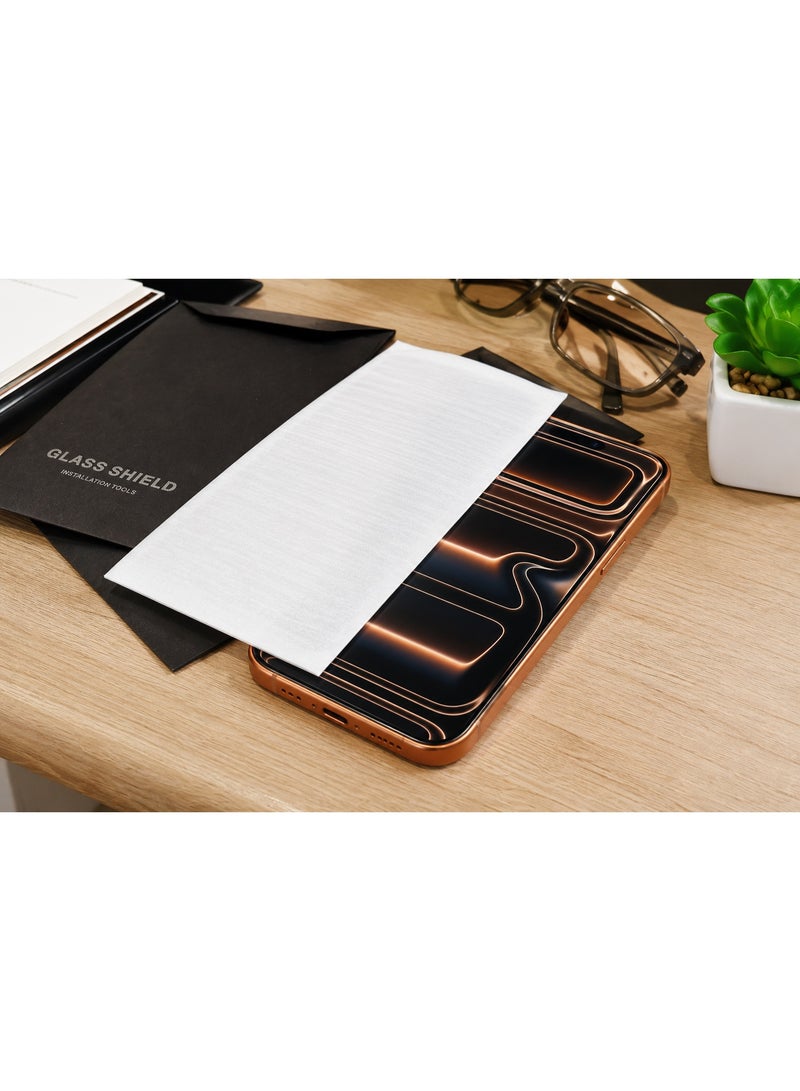 LANEX Premium Black Edition Privacy Anti-Spy Tempered Glass Screen Protector for iPhone 17 Pro Max 6.9 Inch with Auto Alignment Tray and Oleophobic Coating - Image 3