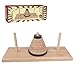 Gothink Wooden NineStorey Tower of Hanoi Logic Puzzle Brain Teaser Intellectual Toy for Kids and Adults - Image 2