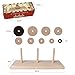 Gothink Wooden NineStorey Tower of Hanoi Logic Puzzle Brain Teaser Intellectual Toy for Kids and Adults - Image 3