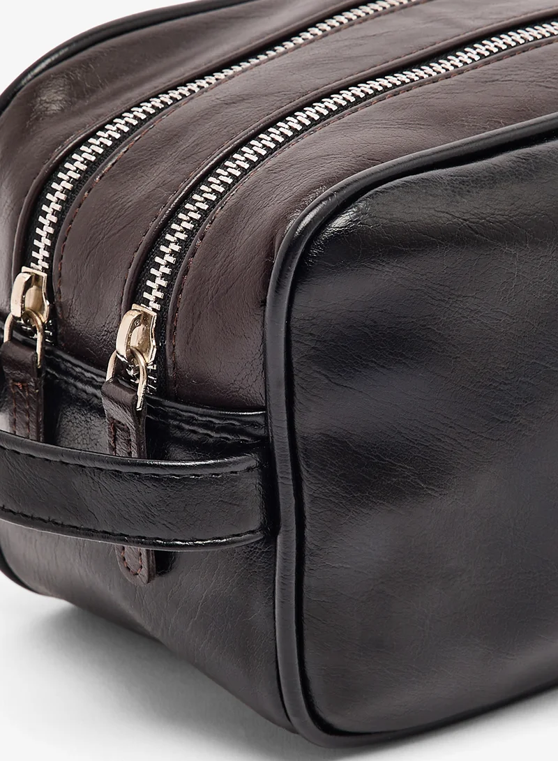 Robert Wood Dual Compartment Wash Bag