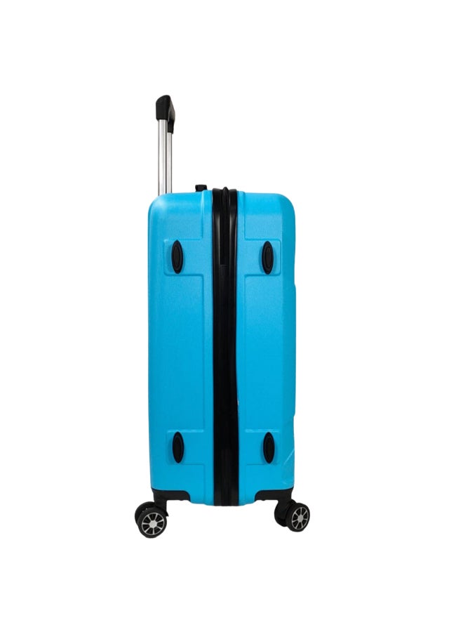 Eagle Express 3-Piece Expedition ABS Hard Luggage Trolley Bag Blue 76 x 30 x 49 cm 300097 - Image 3