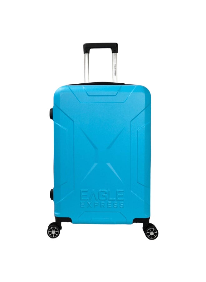 Eagle Express 3-Piece Expedition ABS Hard Luggage Trolley Bag Blue 76 x 30 x 49 cm 300097 - Image 2