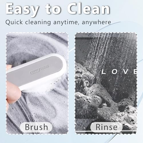 YCTMALL Bath mat Rubber Bathroom Mat-Quick Dry Absorbent Rug Non-Slip Thin Bathroom Rug Instant Dry Magic Bath mats for Bathroom Floor Mat in Front of Bathtub, Sink, Blue, 17x27in - Image 5