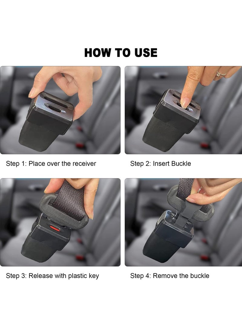 SOLARAE Seat Belt Lock Cover, Prevent Kids or Special Groups from Unbuckle Seat Belts, Household Car Seat Belt Lock Cover, Family Fravel, Prevent Kids or Special Groups from Unbuckle Seat Belts Universal Fit - Image 3