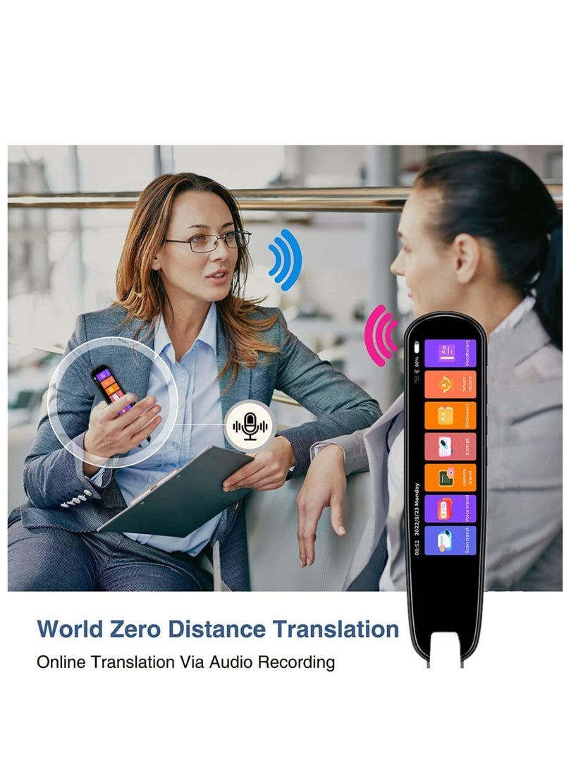 Generic - Translation Pen Scan Reader Text to Speech Device Language Translator Device Support 134 Languages OCR Digital Reader Pen, Photo and Text & Voice Translation Device, Reading Pen (WHITE). - Image 1