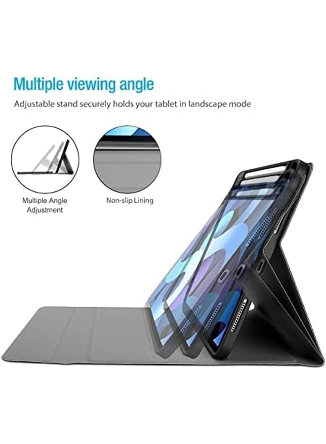 Procases Keyboard Case For Ipad Air 5 4 Ipad 10.9 Inch 2022 2020 Case With Magnetically Detachable Wireless Keyboard For Ipad 10.9 Inch Air 5Th 4Th Generation Black - Image 3