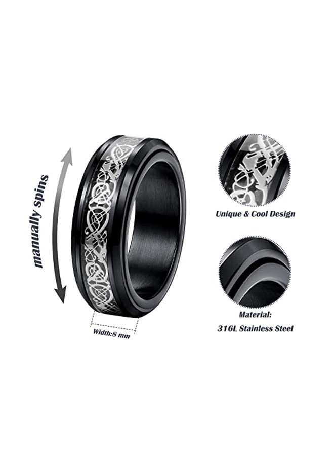 NIBEMINENT Dragon Embossed Ring - Image 2