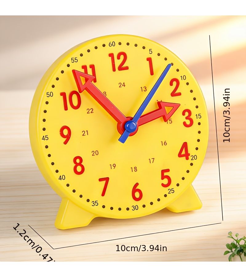 A Time Cognition Learning Clock Set Featuring A Three Hand Interactive Teaching Clock For Time Education Multifunctional Toy With Adjustable Hour Minute And Second Hands Clock Teaching Aids - Image 2
