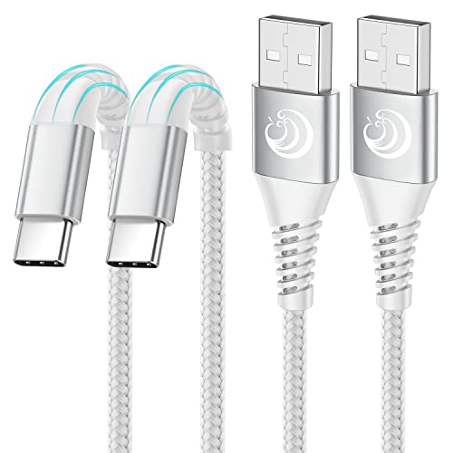 Aioneus USB Type C Cable 6FT 2Pack Fast Charging Cable USB C Charger Phone Cord for Samsung Galaxy A01 A02s A03s A10e A11 A12 A13 A14 A20 A21 A32 A42 A52 A53 A50 A51 S21 S22, G7/G6, LG K51 Stylo 6 5 4 - Image 1