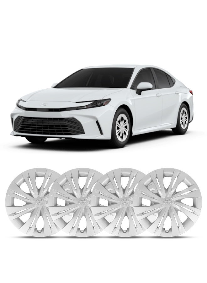 TOYOTA 16 Inch Wheel Cover Set 2K-TC-1721 for Toyota Camry 2025 – High Quality ABS Fiber Hubcaps with Retention Ring, Durable & Fade-Resistant Finish, Secure Snap-On Fit, Strong Flexible Material, Universal 16" Steel Rim Compatibility (Set of 4) - Image 4