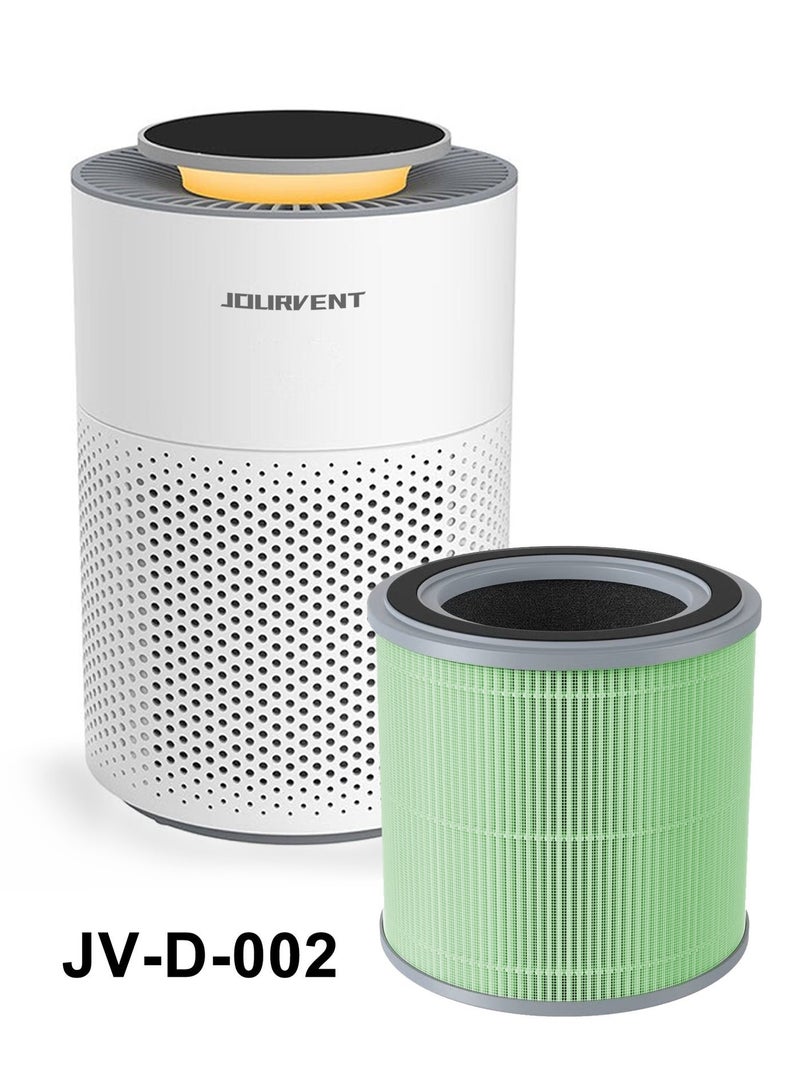 Jourvent JV-D-002 Air Purifier Replacement Filter, 3-Stage True HEPA, High-Efficiency Activated Carbon - Image 2