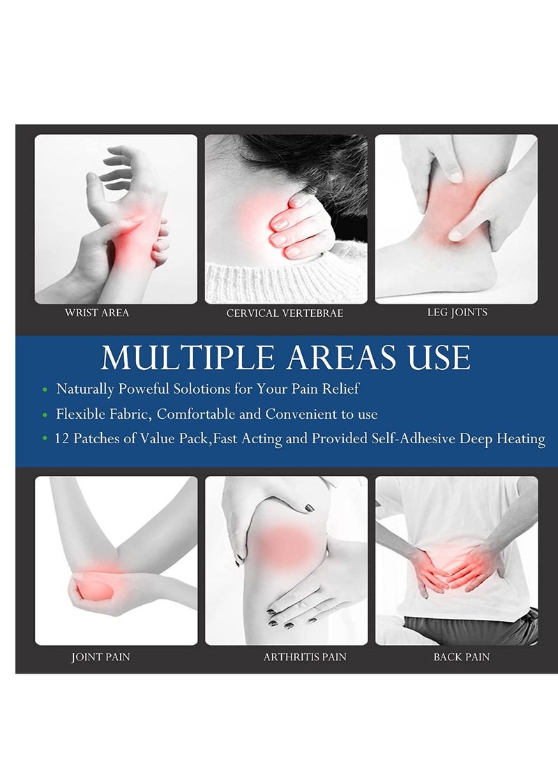 Generic Knee Patch 12Pcs Self-Heating  Patches Deep Penetration Relieve Pain Release Tension For Shoulder Neck  - Image 5