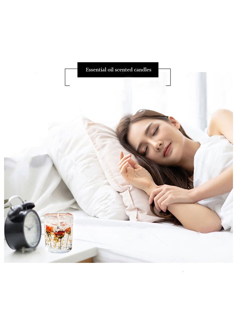 ROMANTIC TIMES Real Flower Jelly Scented Candle  - Image 5