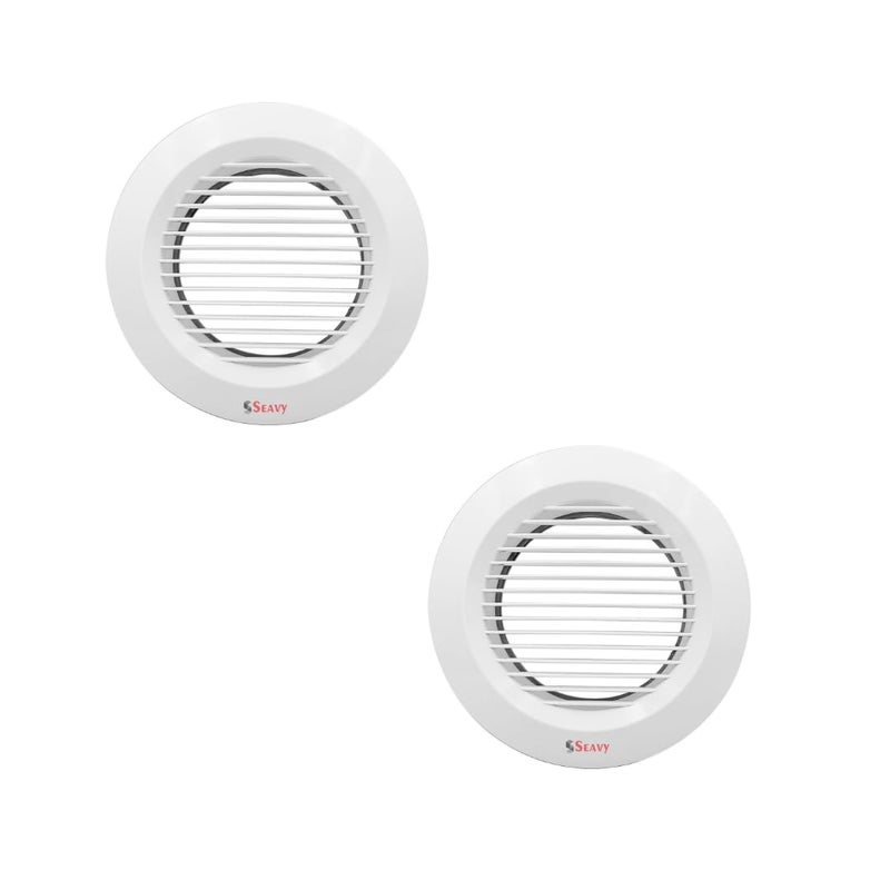 Seavy Seavy 6 ABS Grill DiffuserDucting CoverExhaust Supply CeilingDiffuser ExhaustPipe DiffuserSupply ValveAir VentCowl CoverVent Cap Pack of 2 6 Inch 150mm