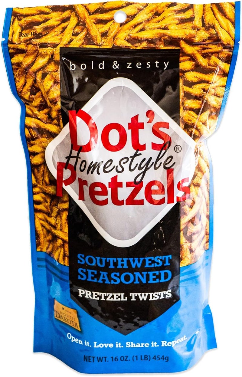 Circle of Drink Dot's Southwest Seasoned Pretzel Twists - 2 Pack - Image 2