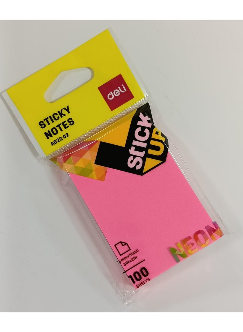 ديلي ملاحظات لاصقة من ديلي A02202، ألوان متنوعة، 3 × 2 بوصة - Image 1