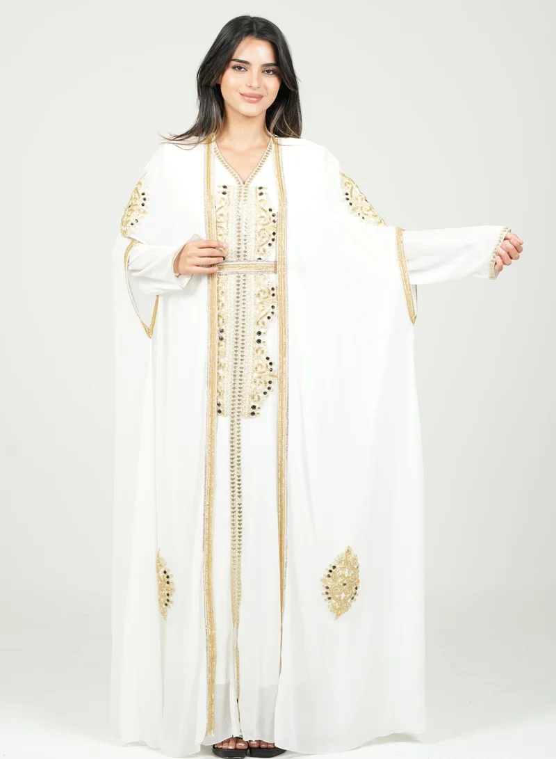 AL BENT AL SHARQIEH embroidered kaftan dress jalabia