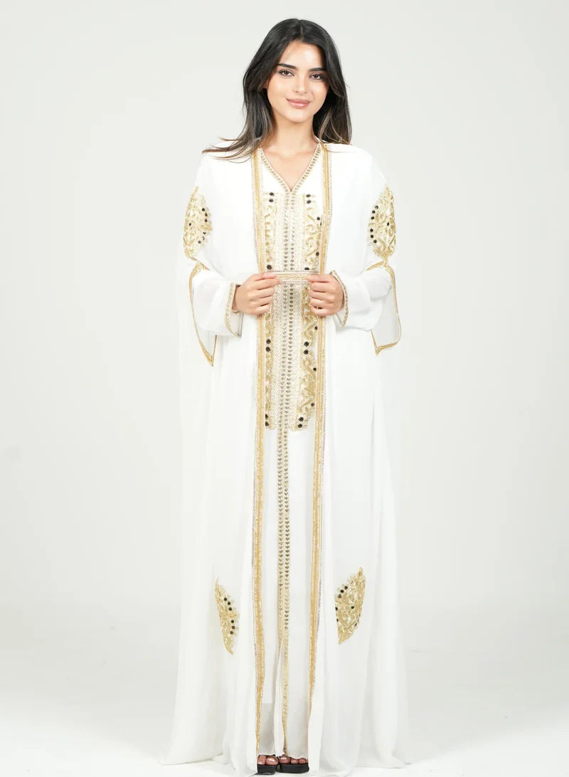 AL BENT AL SHARQIEH embroidered kaftan dress jalabia