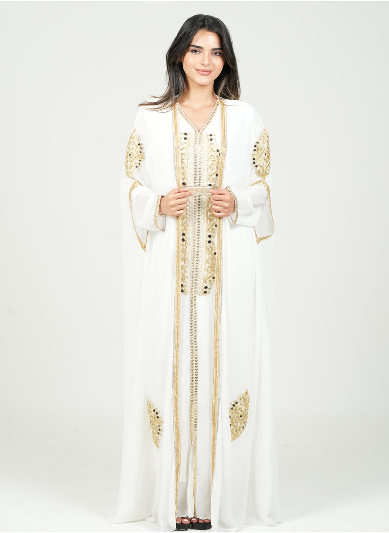 AL BENT AL SHARQIEH women kaftan dress jalabia  - Image 2