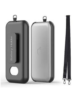 Portable Waterproof Battery Case for Apple Vision Pro VR with Clip and Strap, All-Around Protection for VR Accessories in Black