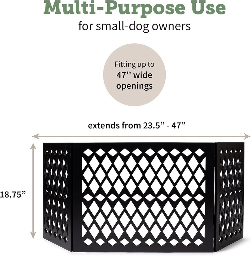 Hoovy Free Standing Pet Gate  Pet Gate for Small Dogs  Free Standing Dog Gate for Stairs  Freestanding Dog Gates for Doorways  Freestanding Pet Gates  Width 23547 inch  Height 1875 inch Diamond - Image 5