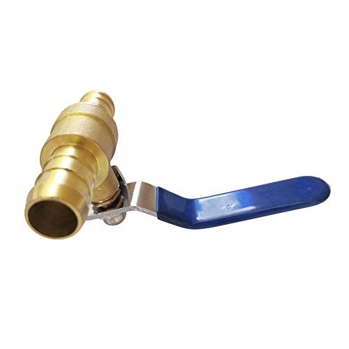 Pysrych 5/8 Inch Inch Heater Hose Shut Off Valve 16mm OD Brass Ball Valve 90 Degree Turn Full Port 1pc - Image 5