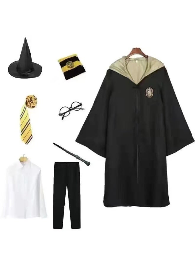 زي هاري بوتر - زي تنكري لمدرسة السحرة مع عباءة ذات غطاء - ملابس حفلات هالوين - Image 1