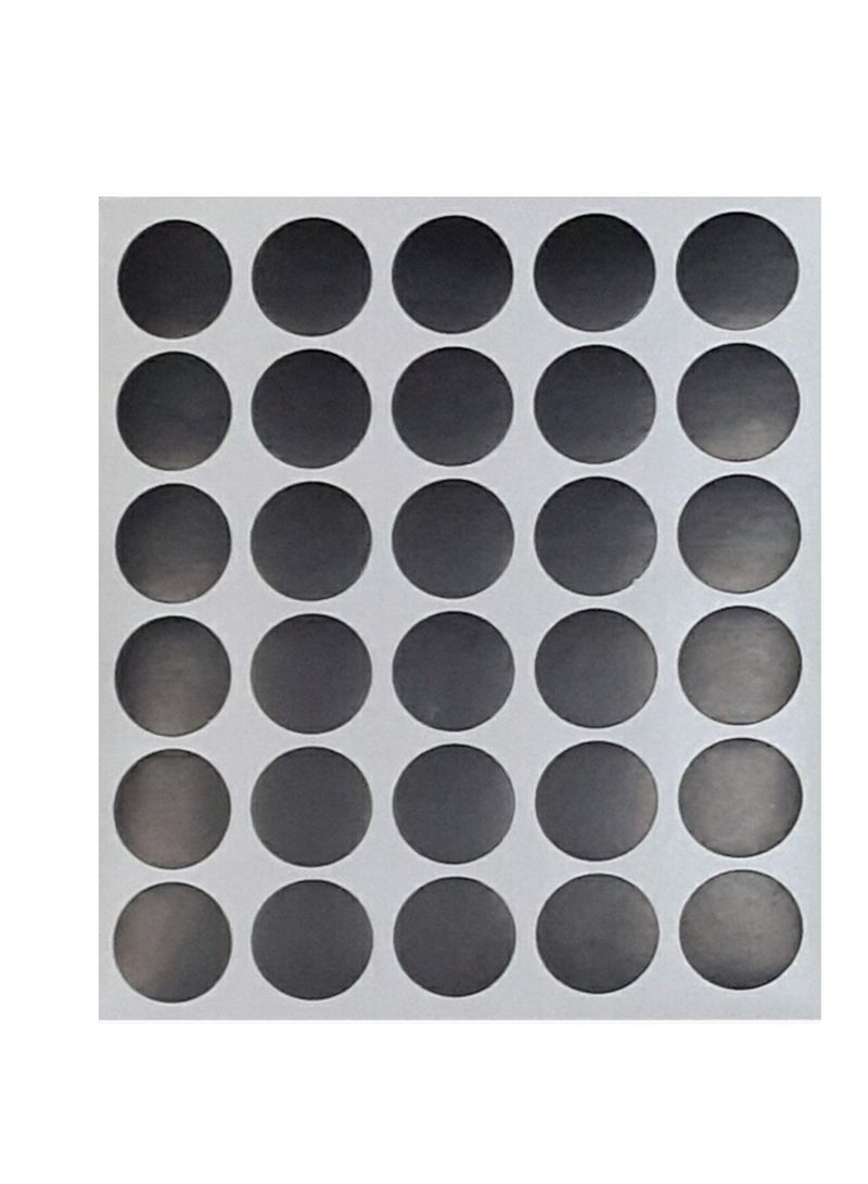 300-Piece 17mm Round Black Labels - Image 2