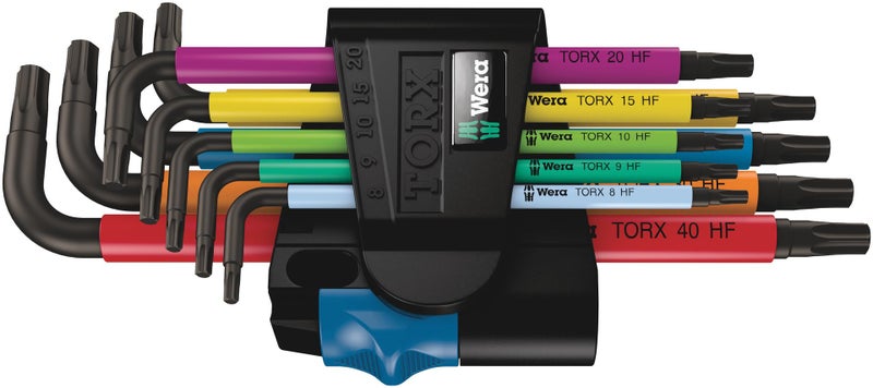Wera 05024179001 Torx L-Key Set 967 Sl/9 with Holding Function,MULTI - Image 1