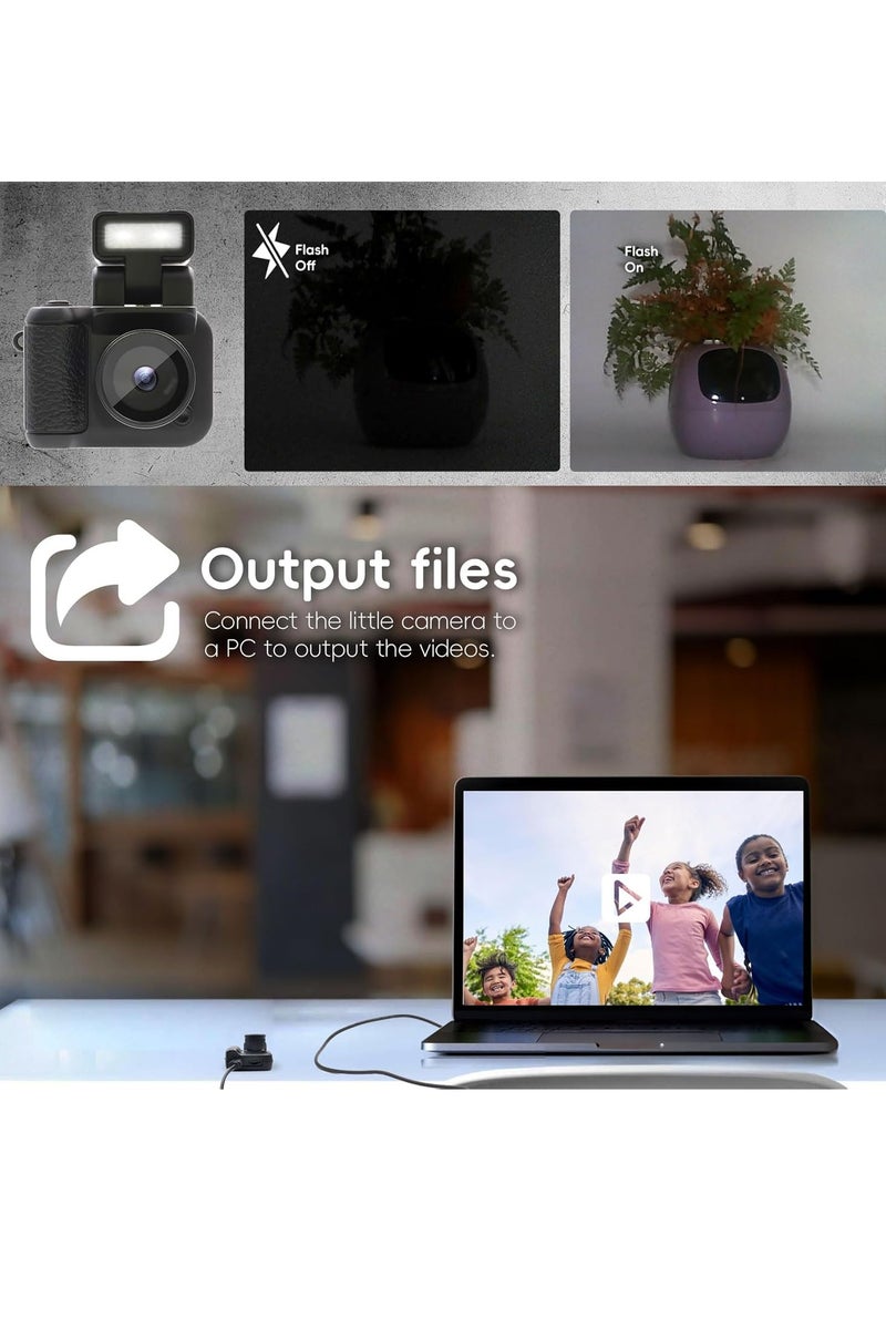 Mini Digital Camera, 1.4 Inch LCD Screen Video Recorder Camera, Compact Portable Action Camera, Lightweight High Definition Tiny Photography Camera For Kids Adults, (1pc, White) - Image 3