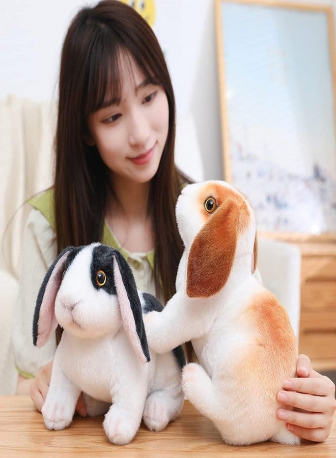 Tickles Cute Rabbit Soft Stuffed Plush Animals Toy for Kids Birthday Gift (Size: 25 cm; Color: White & Brown) - Image 2