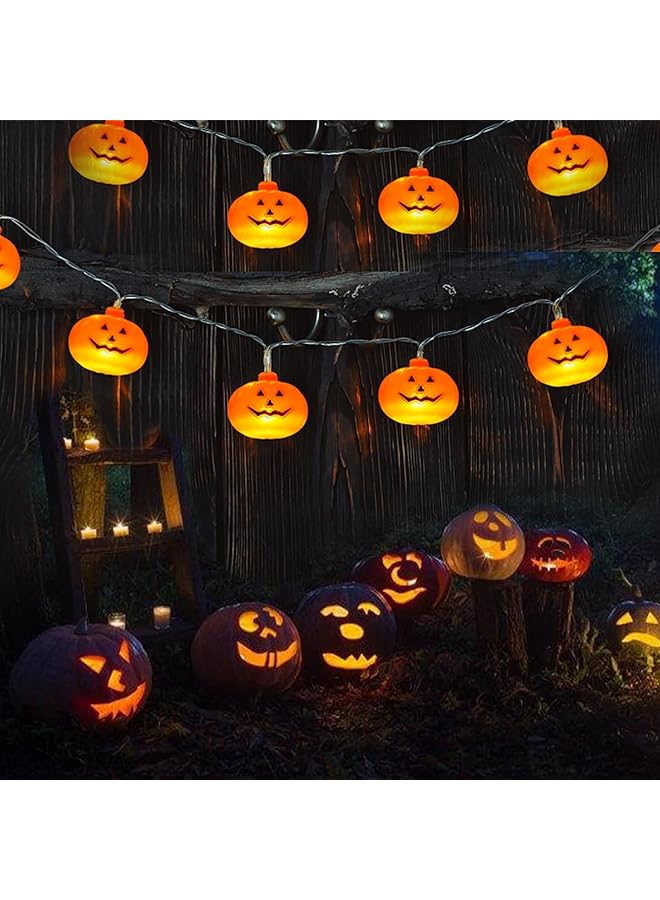 erorex Halloween String Lights Decorations 9Ft 20Led Pumpkin String Lights 2 Model Battery Operated Halloween Decor Pumpkin Led Lights Halloween Party Decorations For Home Indoor Outdoor - Image 5