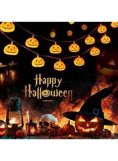 erorex Halloween String Lights Decorations 9Ft 20Led Pumpkin String Lights 2 Model Battery Operated Halloween Decor Pumpkin Led Lights Halloween Party Decorations For Home Indoor Outdoor  - Image 4