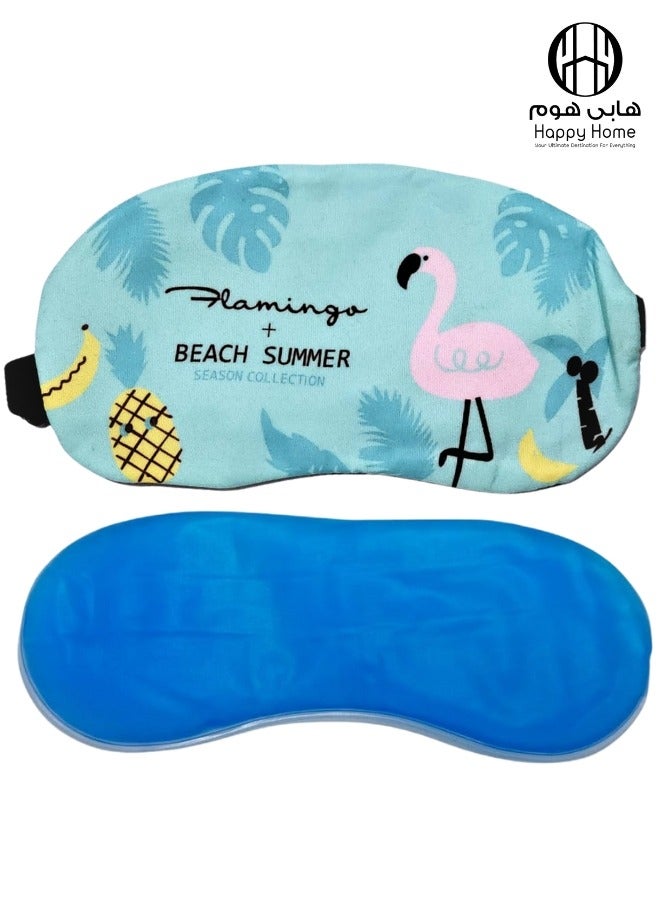 Happy Home 1 PCS Cute Sleep Blindfold Soft Fluffy Cover Eye Blindfold Shield for Travel Sleeping for Eye Mask Sleep Mask with Gel Pack Gel Eye Mask Cold Pads Cool - Image 1