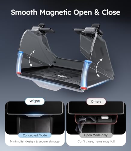 Wigoo Tesla Model Y Juniper Under Screen Storage Box [Hidden Design & Stable Installation] New Model Y Juniper Accessories, Center Console Organizer Tray for Model Y 2019~2026(Fit New Model Y) - Image 3