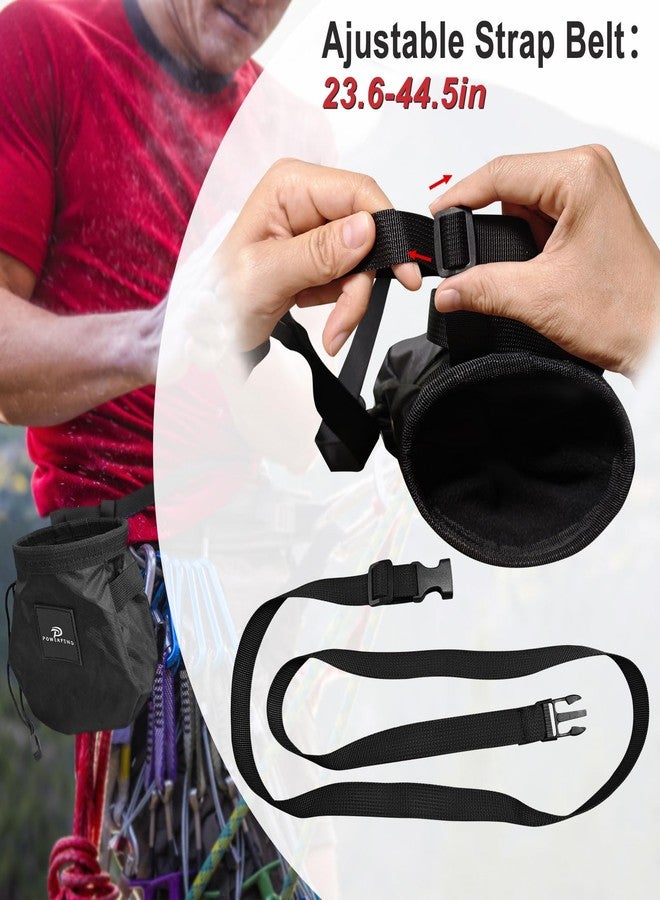 powerfeng Chalk Bag for Rock Climbing & Bouldering: Outdoor Rock Climbing Gear Chalk Bag for Men & Women Climbing Equipment & Accessories Indoor Chalk Ball Holder Bucket - Image 3