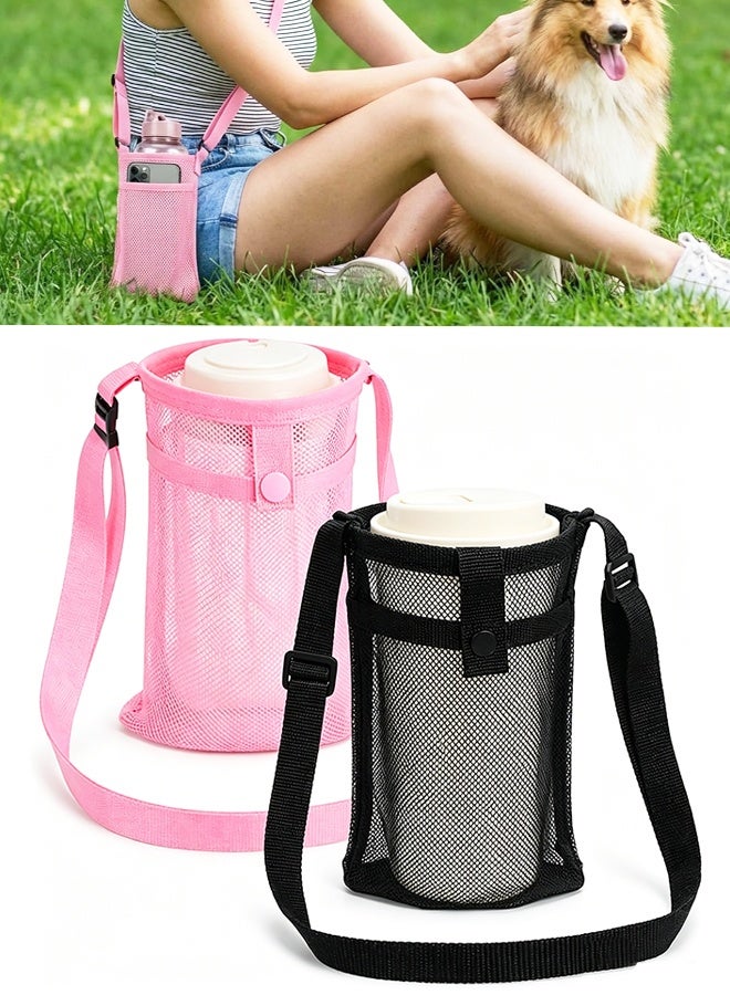 2PCS شبكة العين المائل على الظهر الرفوف، مع جيب - Image 1