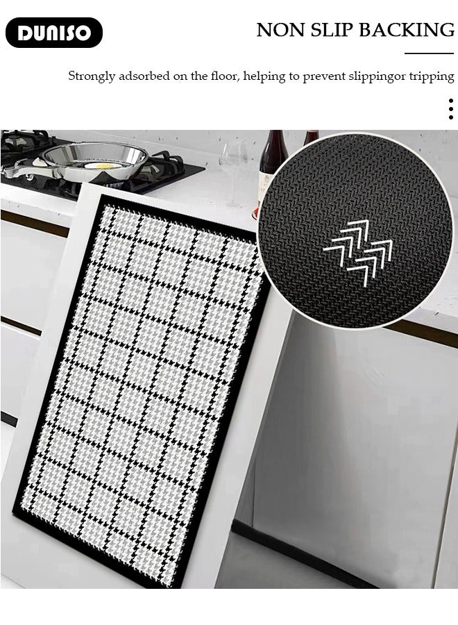 DUNISO 2 PCS  Kitchen Mats and Rugs Set , Non Slip Heavy Duty Standing Mat, Quick Dry Diatom Mud Floor Mat,  Extra Soft and Absorbent Floor Mats for  Kitchen, Bath, Office, Laundry(40*60cm+40*120cm) - Image 2