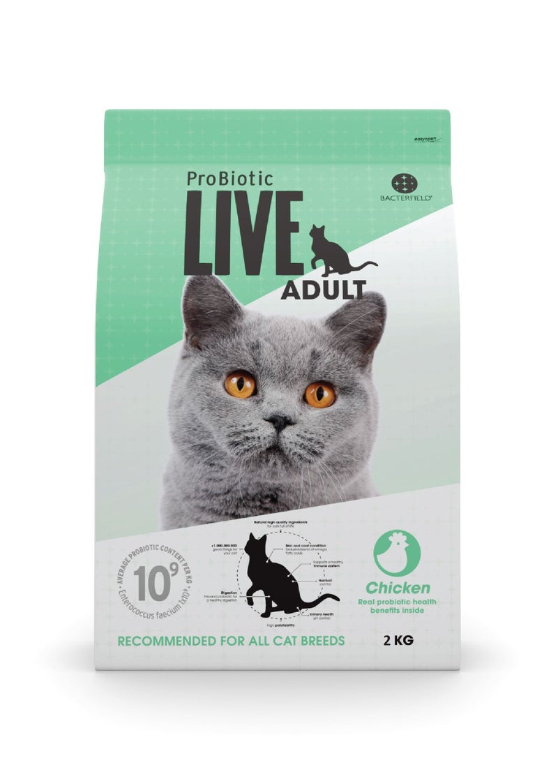 Probiotic Live - Cat Dry Food Adult Chicken - Image 1