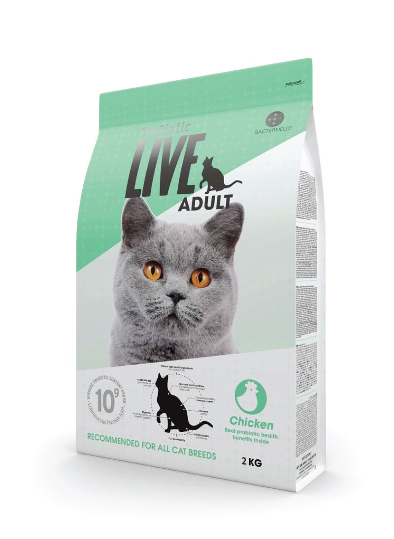 Probiotic Live - Cat Dry Food Adult Chicken - Image 1
