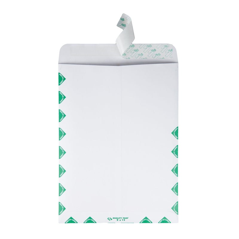 Quality Park 9 x 12 Catalog Mailing Envelopes, First Class Border, Redi-Strip Self Seal Envelope Closure, 28 lb White Wove Paper, 100 per Box (QUA44534) - Image 2