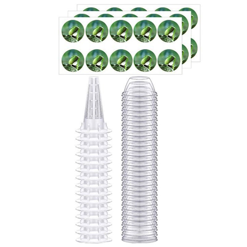 2 Sets Soilless Planting Basket Balcony Hydroponic Baskets and Lids for Germination Starting System - Image 1