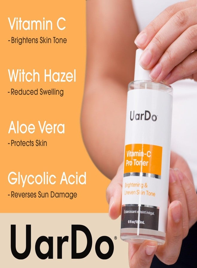 Uardo Vitamin-C Pro Toner 6 Fl Oz | 180ml - usn115 | for All Skin Types & Dull/Uneven Tone | Restore Balance | Moisturizing | Even Skin Tone | for Women and Men - Image 2