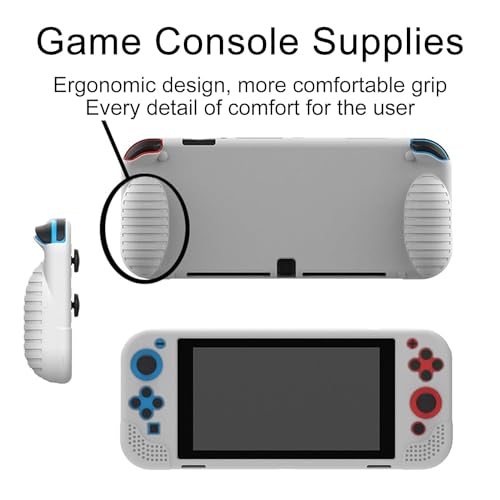 PSS Premium Soft Silicone Cover Rubber Protective Case Cover Compatible for Nintendo Switch OLED Full Body Silicon Protector Case, Ergonomic Grip Case for Switch OLED Model Console (Black) - Image 4
