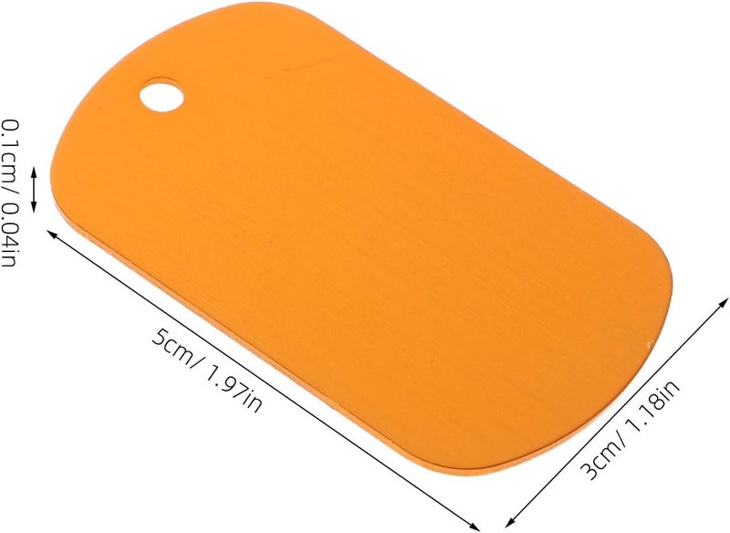 Healifty 20pcs Aluminum Dog Id Tags Blank Engraved Pet Name Phone Number Label for Collars Metal DIY Pet Accessories for Dogs and Cats - Image 2