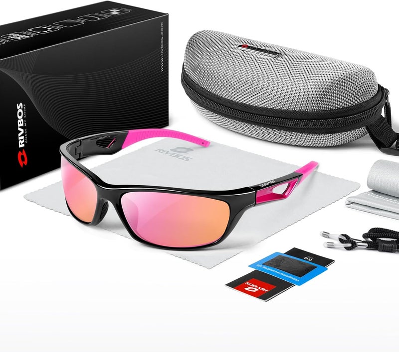 RIVBOS Polarized Sports Sunglasses Driving Sun Glasses Shades for Men Women Tr90 Frame for Cycling Fishing Running RB831 - Image 5