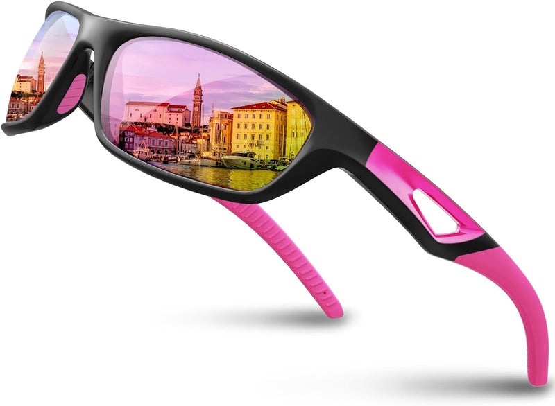 RIVBOS Polarized Sports Sunglasses Driving Sun Glasses Shades for Men Women Tr90 Frame for Cycling Fishing Running RB831 - Image 1