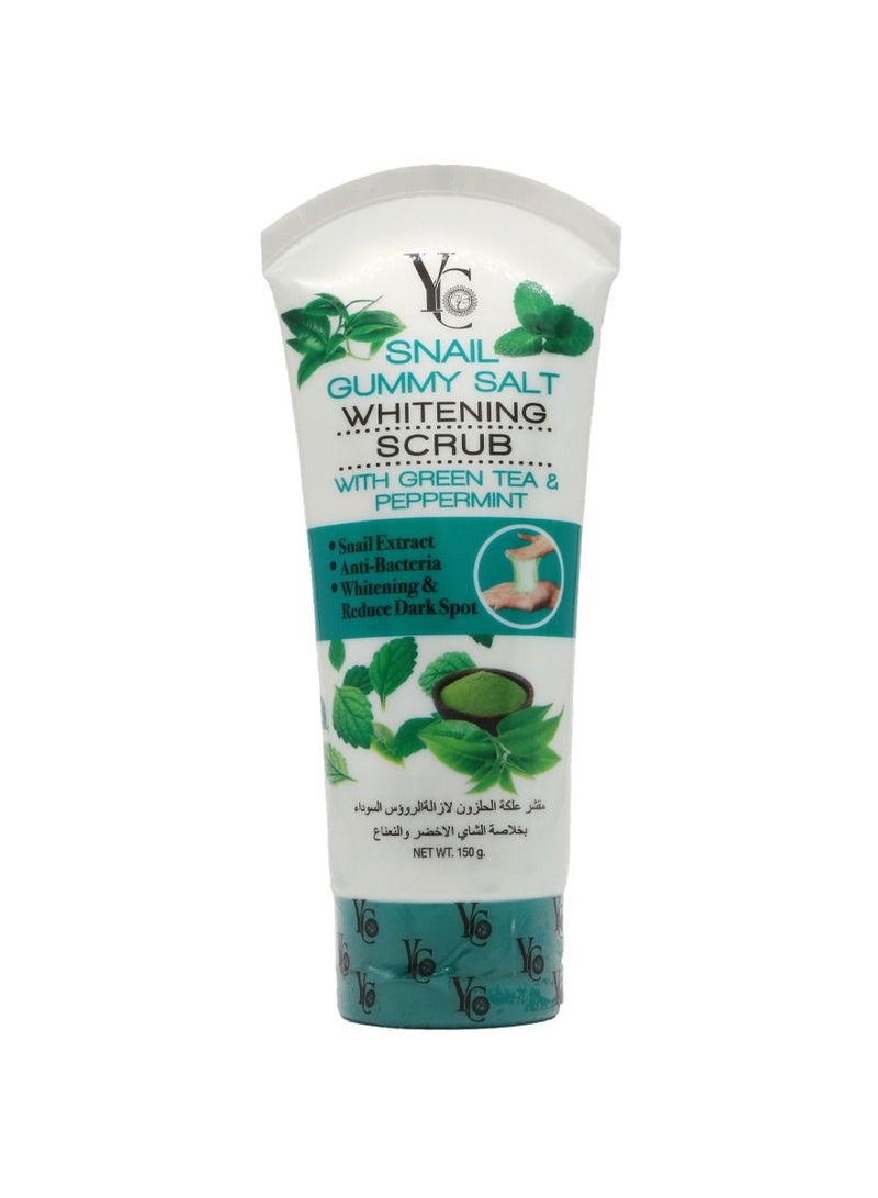 Yong Chin Yong Chin Snail Gummy Salt Whitening Scrub with Green Tea & Peppermint 150g 